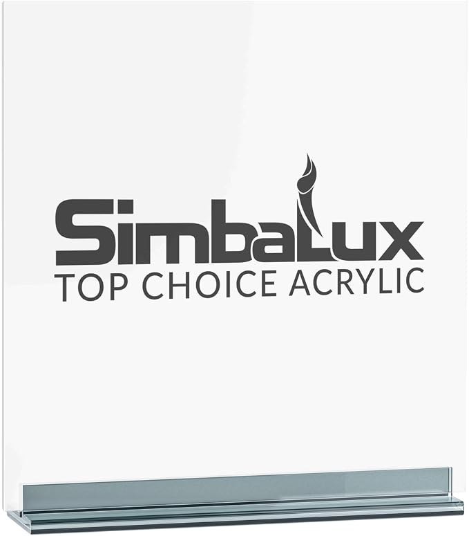 SimbaLux Acrylic Sheet Clear Cast Plexiglass 12” x 12” 1/4” Thick | Square Panel - Image 9