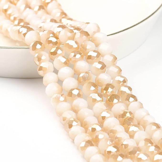 500pcs 6mm Crystal Glass Beads for Jewelry Making Faceted Rondelle Flat Beads - Image 6