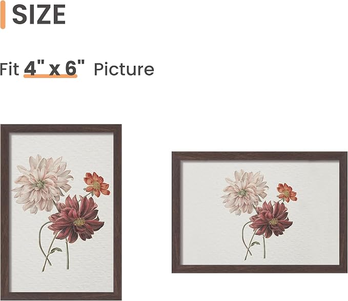 upsimples 4x6 Picture Frame Set of 3, Made of High Definition Glass - Image 4
