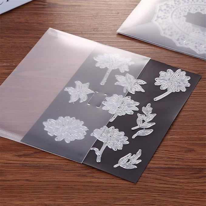 20Pcs/set Large Size Dies & Stamp Storage Bags and Soft Rubber Magnetic Sheets - Image 4