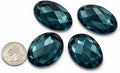 40x30mm Large Flat Back Oval Acrylic Rhinestones Cosplay Costume Gems Plastic by Allstarco