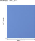 MECCANIXITY EVA Foam Sheets Dark Blue 19.7 Inch x 35.4 Inch 1mm Thick Crafts - Image 2