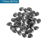 MECCANIXITY 50PCS Flat Back Acrylic Teardrop Gems 10x14mm Artificial Rhinestones - Image 3