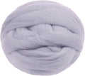 JeogYong Needle Felting Wool, 17.64oz Wool Roving Chunky Wool Yarn, Light Grey by JeogYong