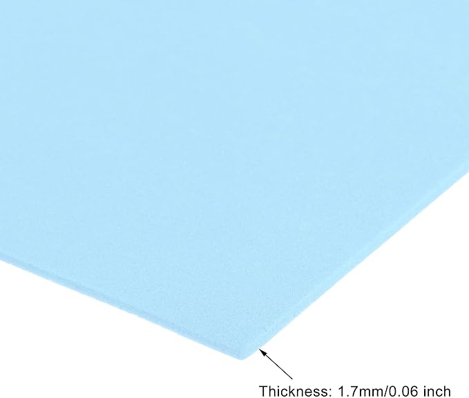 uxcell Light Blue EVA Foam Sheets 11 x 8 inch 1.7mm Thickness - Image 3