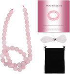 8mm Matte Rose Quartz Bead, 15-Inch Matte Round Loose Stone Beads by THRELE