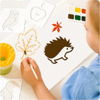 Marspark 66 Pcs Small Stencils for Crafts Reusable 3 Inch Stencils for Painting - Image 5