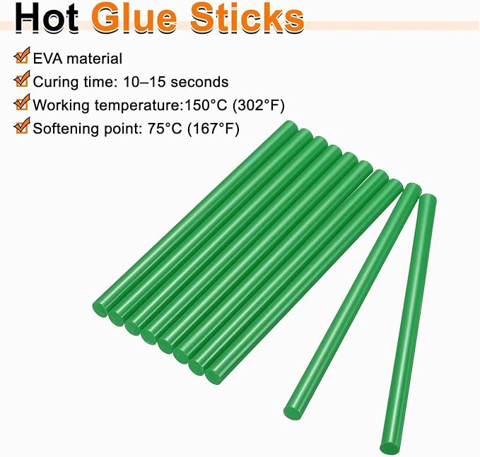 HARFINGTON 10pcs Hot Glue Sticks 0.43" Dia x 7.87" Long EVA Mini Hot Melt - Image 4