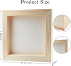 FSWCCK 10 Pack 6 x 6 inch Wood Panel Boards, Unfinished Wood Canvas Panels - Image 2