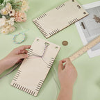 FINGERINSPIRE 2 Pcs Friendship Bracelet Making Kit 9.4x4.7 inch Hole 10mm - Image 3