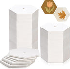 480 PCS Hexagon Piecing Paper Templates, 1.5" White Paper templates, Quilting by Neworkg