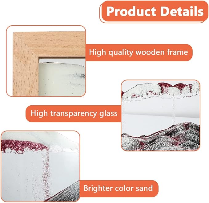 Bochino Sand Art Picture Dynamic Sand Art Frame Sandscape Moving Sand Picture - Image 3