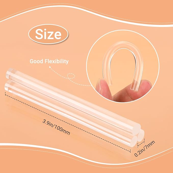 100 Pack Crystal Clear Hot Glue Sticks - Image 2