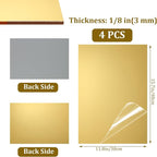 1/8Thick Gold Acrylic Mirror Sheet 12x16In Gold Mirror Acrylic, DIY Craft - Image 2