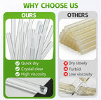 KISEER 100 Pack Clear 0.27 x 8 Inch Full Size Hot Glue Sticks Universal Fit - Image 6