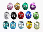 40x30mm Jet Black H101 Large Flat Back Oval Acrylic Rhinestones Cosplay Costume - Image 7