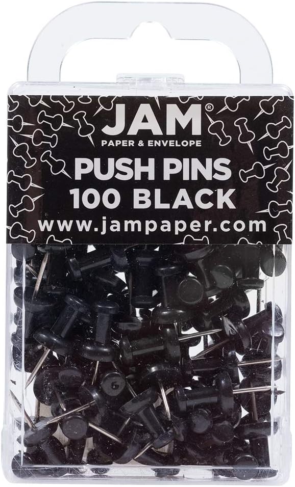 JAM PAPER Colorful Push Pins by JAMPaper