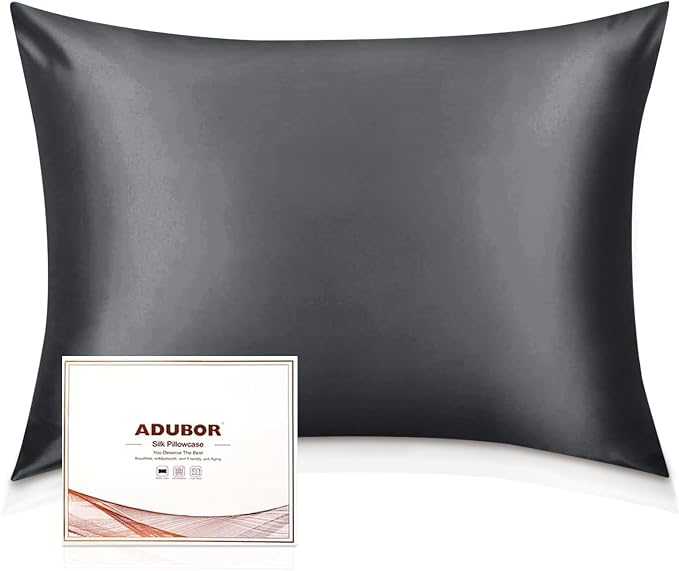 Adubor Silk Pillowcase Silk Pillow Case 2 Pack by Adubor