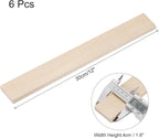 MECCANIXITY 6pcs Wood Sticks, 3/8"x 1.6" x 12" Rectangle Wooden Cube Wood - Image 2
