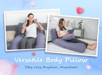 QUEEN ROSE Pregnancy Pillows, 60 Inch Cooling U Shaped Body Pillow - Image 8