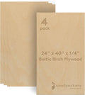 Baltic Birch Plywood 24 x 40 x 1/4 Inch- 6 mm Craft Wood, Stronger Than by Woodpeckers