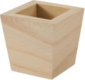 Plaid Unfinished Wood Square Planter by Plaid