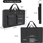 TreochtFUN Art Portfolio Case 24 X 36, Portfolio Bag Soft Water Resistant - Image 2