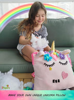 Make Your Own Unicorn Pillow Kit Arts and Crafts - Image 2