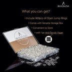 BEADNOVA 7mm Open Jump Rings for Jewelry Making Silver Jewelry Jump Rings for - Image 2