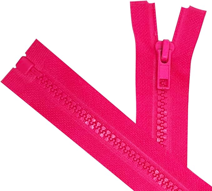 ANPURZII 2PCS #5 50 Inch ​​Magenta Separating Jacket Zippers by Unknown