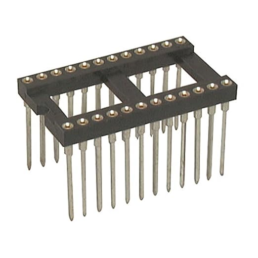 Jameco Valuepro 6100-24W-R Socket, IC 24 Pin Machine Tooled Wire Wrap, 0.515" by Unknown