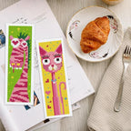 INFUNLY 6pcs Abstract Animal DIY Cross Stitch Bookmark Kits - Image 7