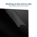 5 Pack 12x12 Inch Black Mirrored Acrylic Sheets, 1/8 in Thick | Mirror Acrylic - Image 3