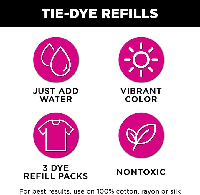 Tulip One-Step Tie-Dye Kit Dye Refill Packs - Image 7