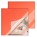 12x12 Inches Red Mirror Acrylic Sheet – 2 Pcs Reflective Acrylic Panel by SAKRNIC