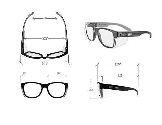 MAGID Y50 Safety Glasses for Construction | Black Frame — 1 Pair, ANSI Z87.1+ - Image 7
