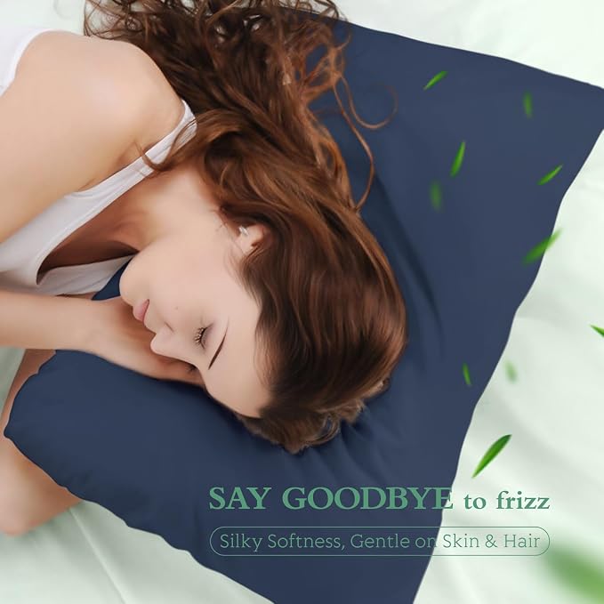 Cooling Pillowcases Queen Size Set of 2, Viscose Derived from Bamboo - Image 5