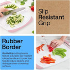 GORILLA GRIP BPA-Free Reversible Kitchen Cutting Board Set of 3, US Designed - Image 3