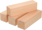 MECCANIXITY 4Pcs Basswood Carving Block, 1.6"x1.6"x6" Square Wooden Dowels by MECCANIXITY