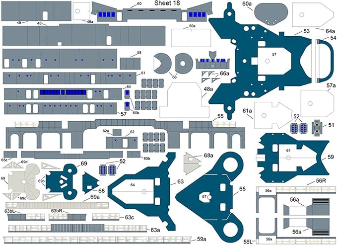 DAGIJIRD 1/250 Scale USS Arizona BB-39 Battleship Paper Model Set Ship Paper - Image 6