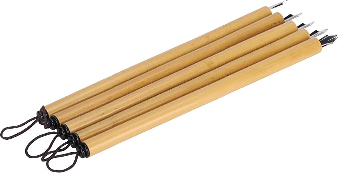 Yosoo Health Gear 5PCS Bamboo Pens, Comic & Arabic Calligraphy Dip Pens - Image 3