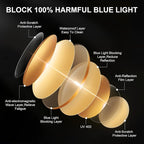 Okany Blue Light Blocking Glasses Gaming Computer Glasses Powerful Professional - Image 7
