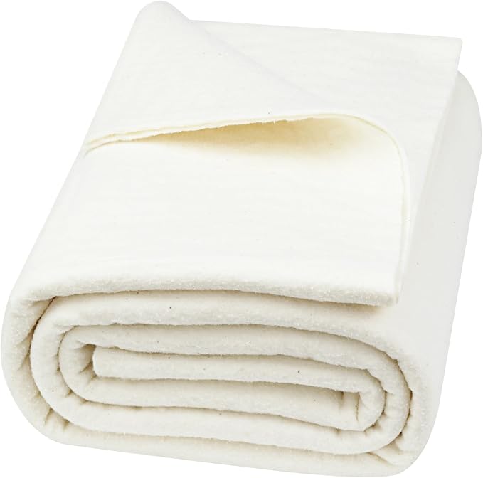 PLANTIONAL Grinding Natural Cotton Quilt Batting: 47-Inch x 59-Inch Light by PLANTIONAL