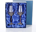 Simcat Handmade Painted Enamel Flower Glass Wine Glasses Transparent Refined by Simcat