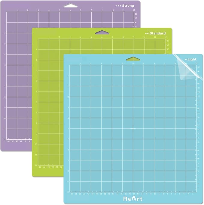 ReArt Cutting Mat Variety 12x12 – 3 Pack Strong, Light-grip Adhesive Cut Mat by ReArt