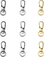 12pcs Swivel Push Gate Snap Hooks Clasps by TiSuit