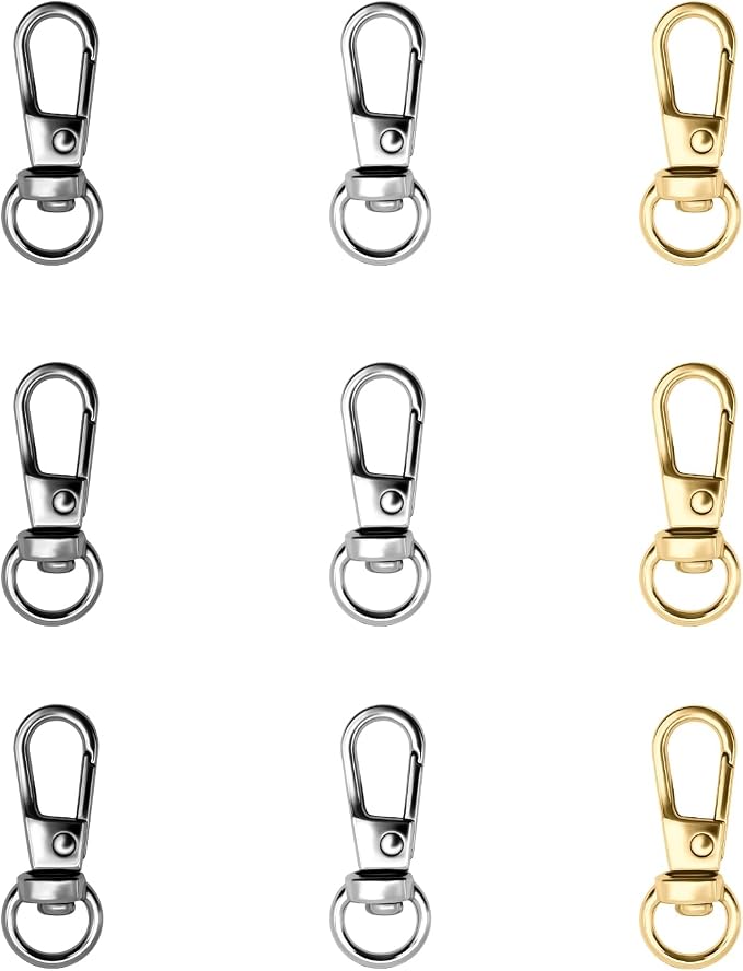 12pcs Swivel Push Gate Snap Hooks Clasps by TiSuit