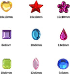 JPSOR 900pcs Gems Jewels for Crafts, Acrylic Flatback Rhinestones for Halloween - Image 2