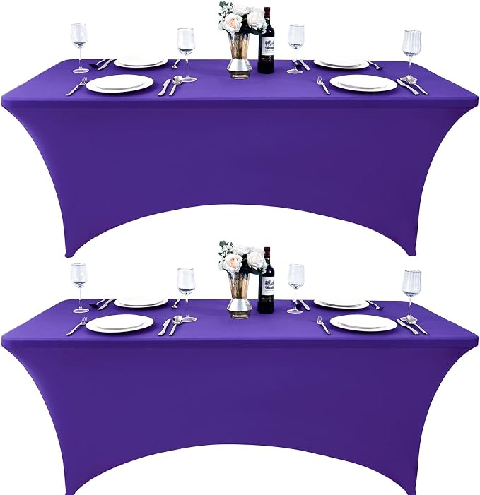 2-Pack 8ft Spandex Table Covers by Unknown