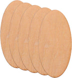 EXCEART 20 Pack Unfinished Oval Wooden Slices 3.14 X 1.57 X 0.07 Inch - Image 3